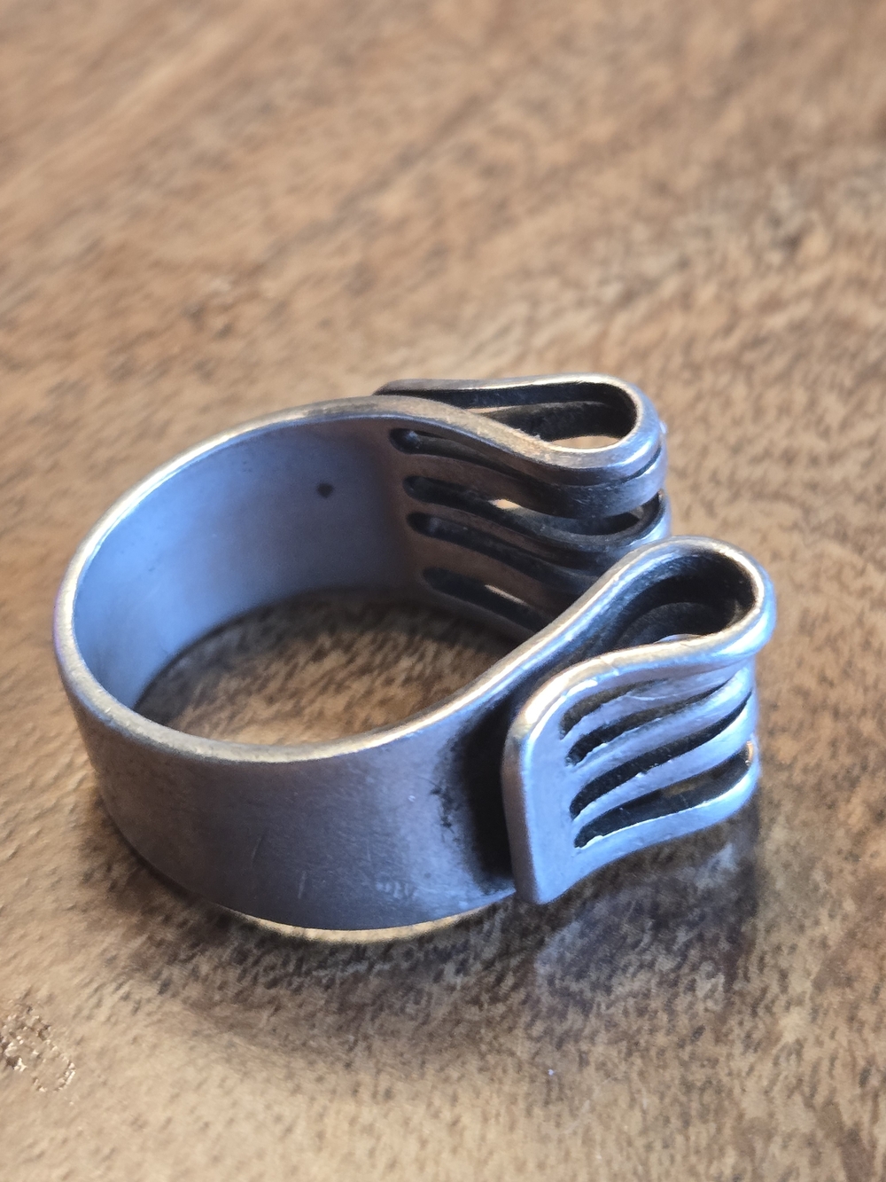 VINTAGE Anna Greta Eker Sterling Silver NORWAY Jester Ring - Picture 4 of 9
